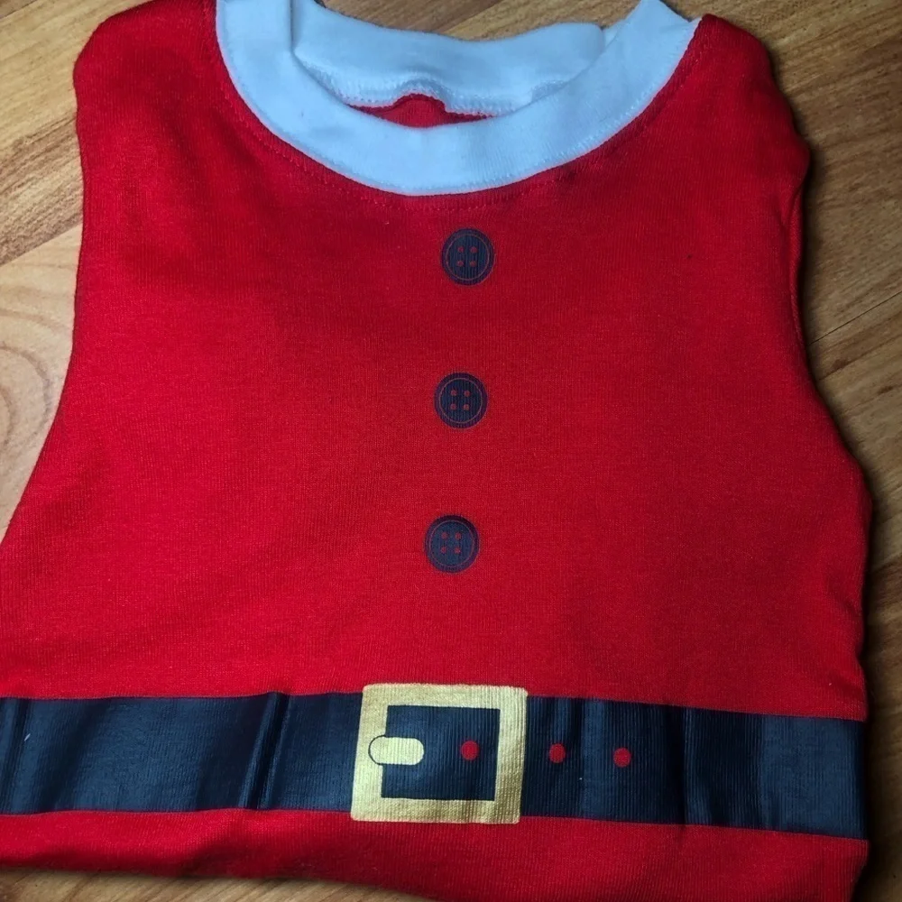 CARTERS Santa Bodysuit 12 mth & 2pc gift set swaddle blanket and plush